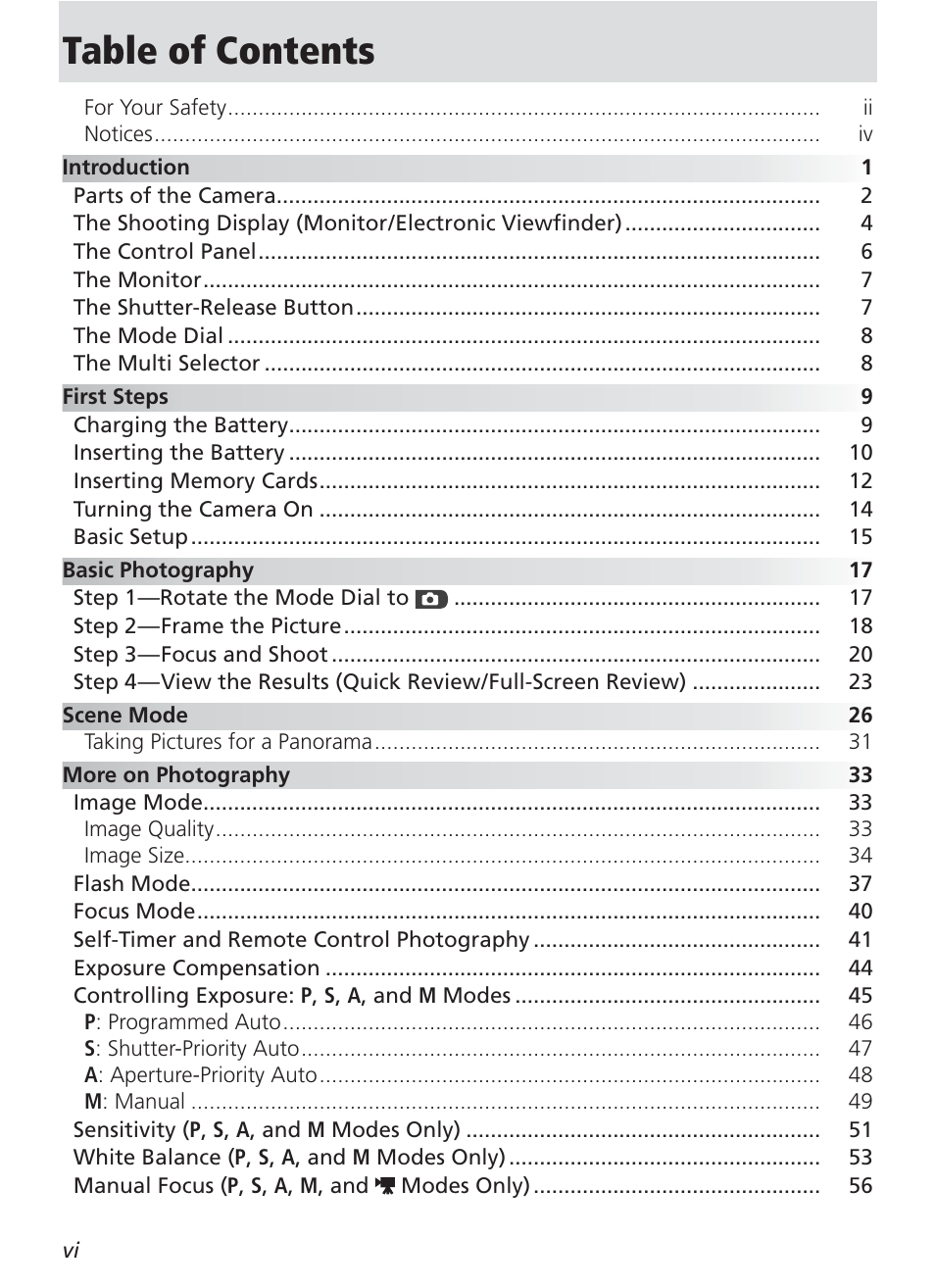 Nikon 8400 User Manual | Page 8 / 170