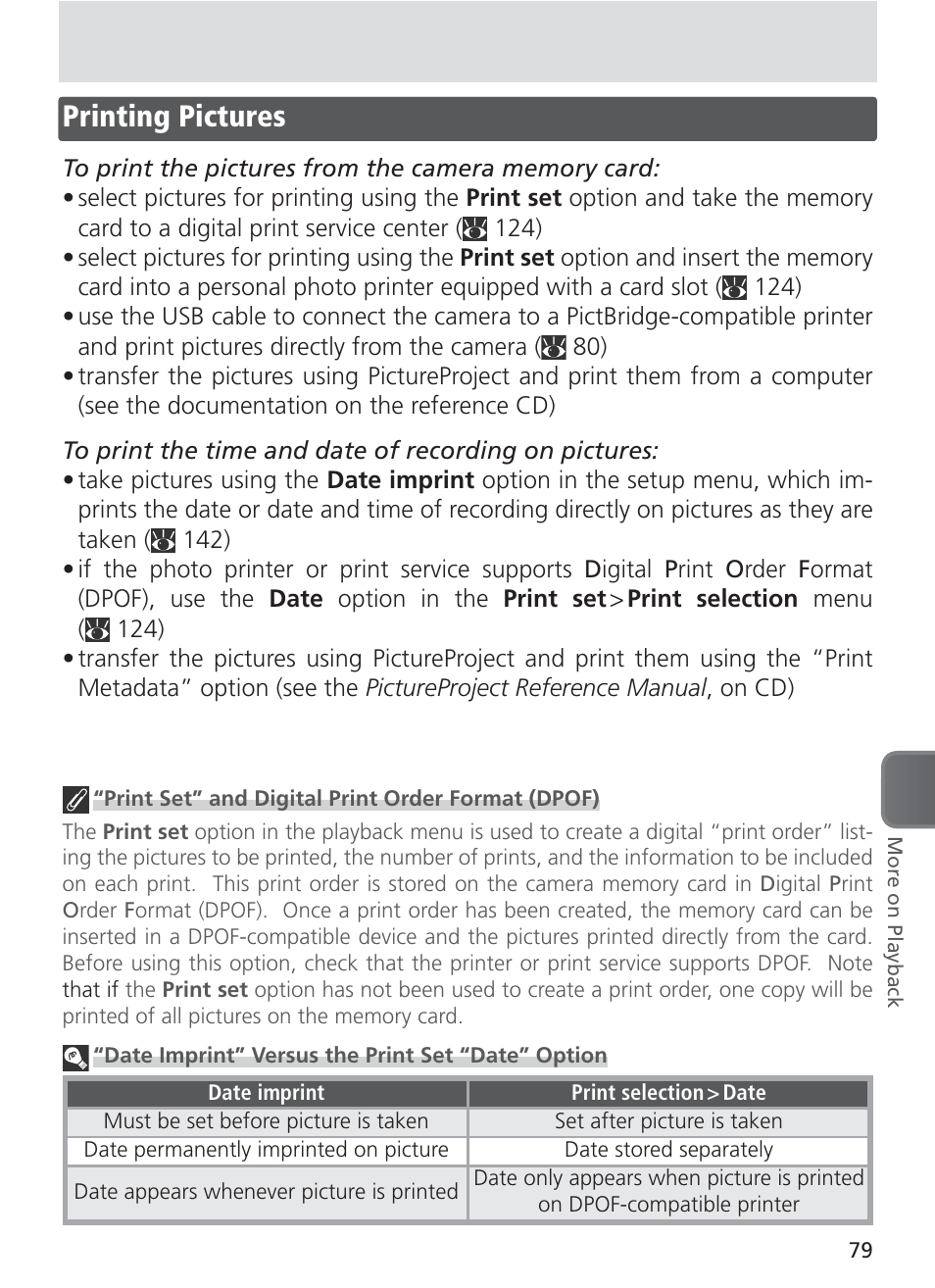 Printing pictures | Nikon 8400 User Manual | Page 89 / 170