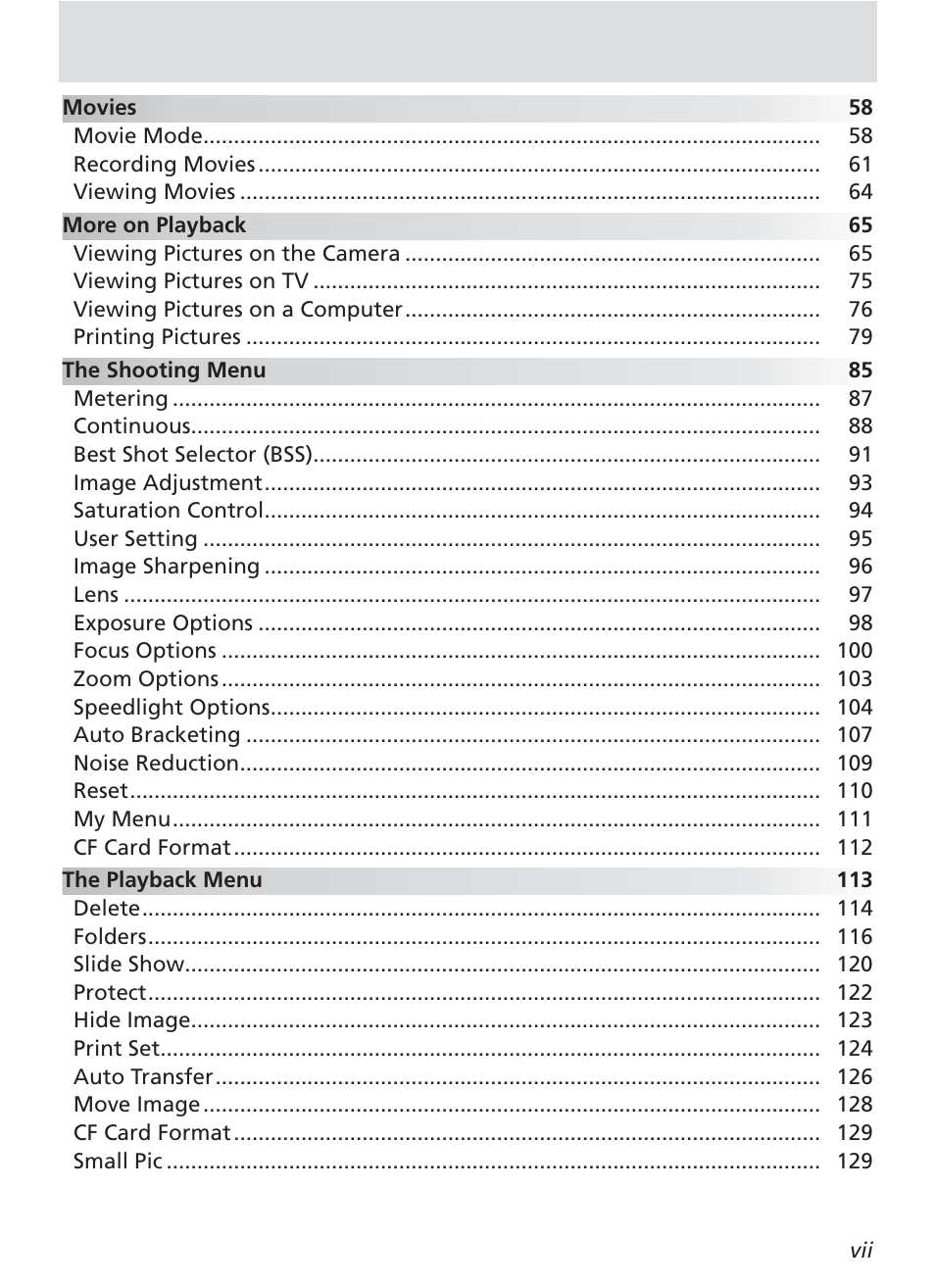 Nikon 8400 User Manual | Page 9 / 170