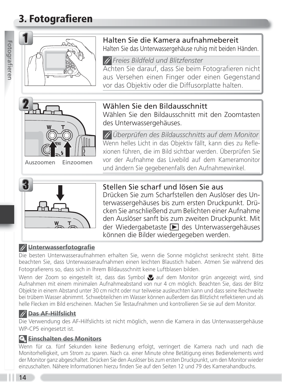 Fotografi eren | Nikon WP-CP5 Coolpix S1-S3 User Manual | Page 47 / 79