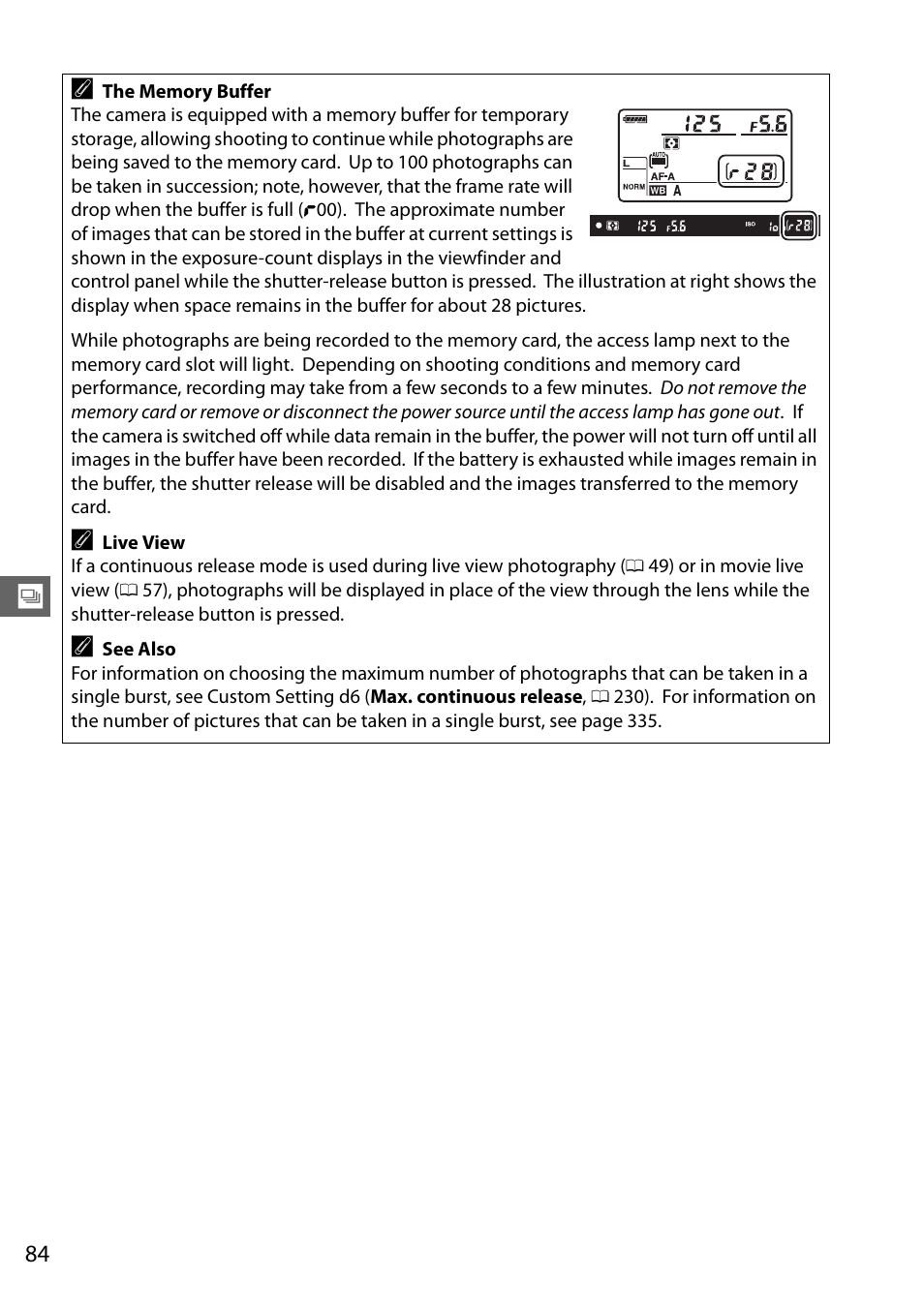 Nikon D610 User Manual | Page 110 / 368