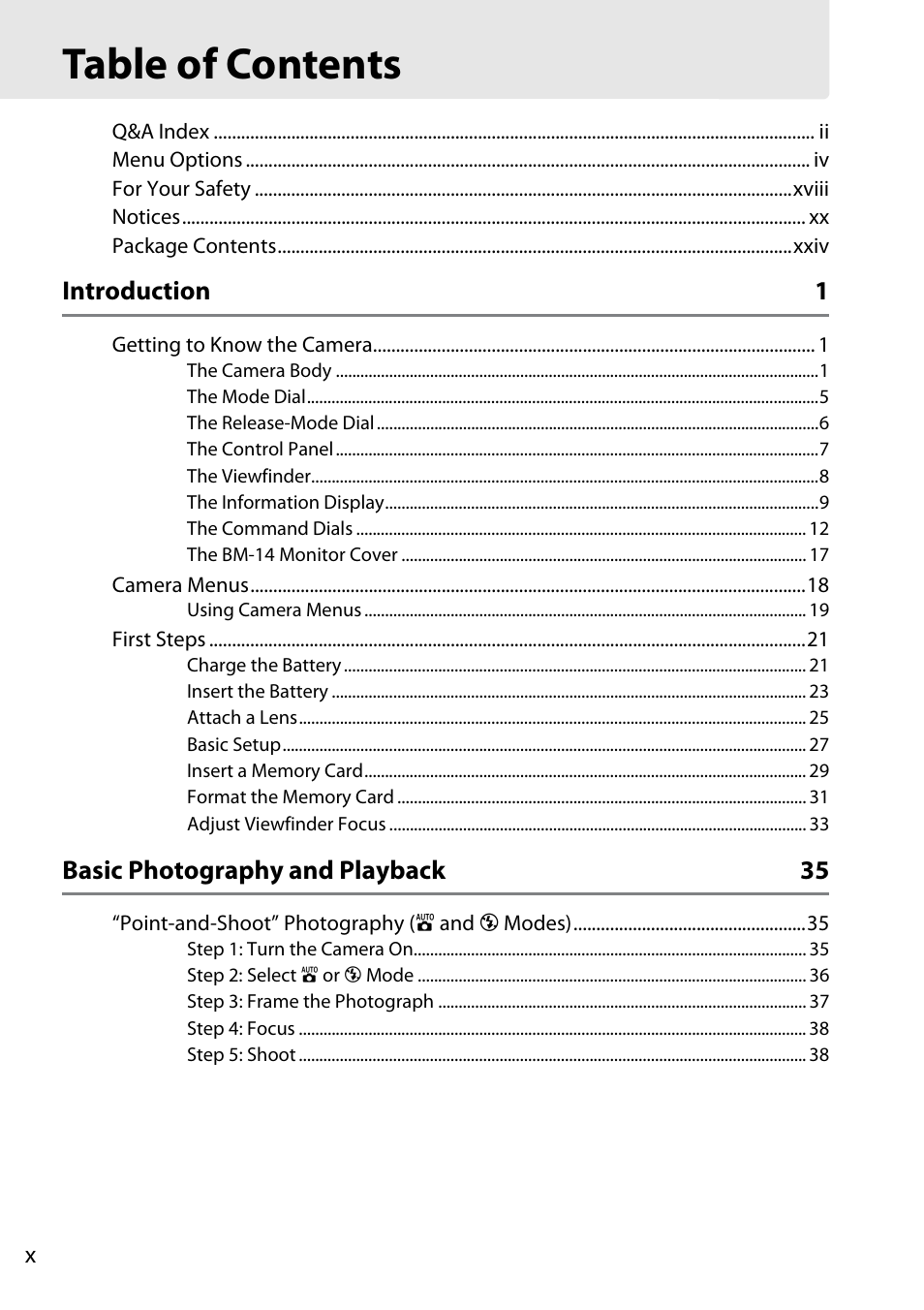 Nikon D610 User Manual | Page 12 / 368