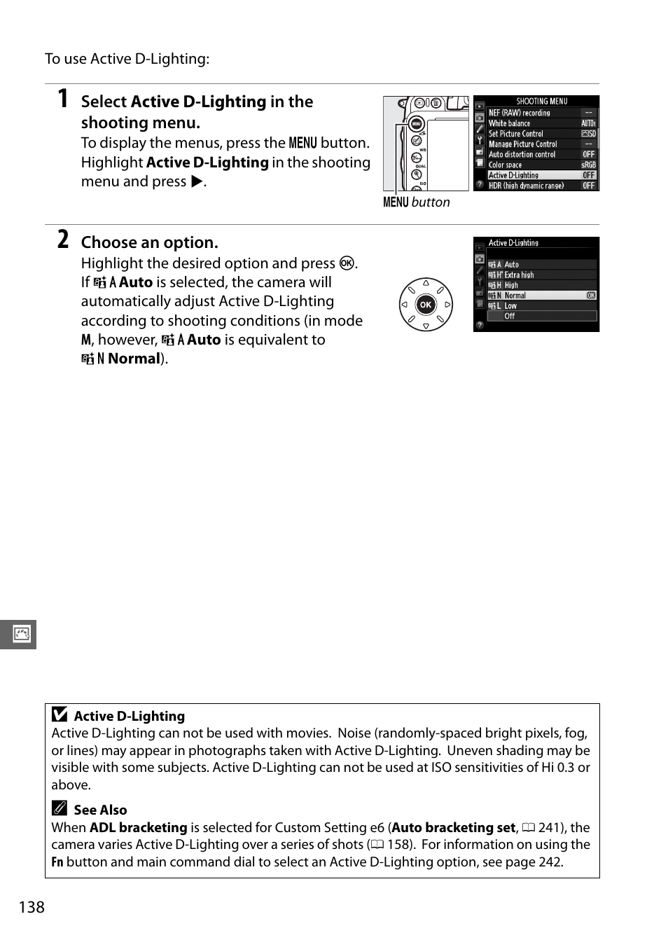 Nikon D610 User Manual | Page 164 / 368