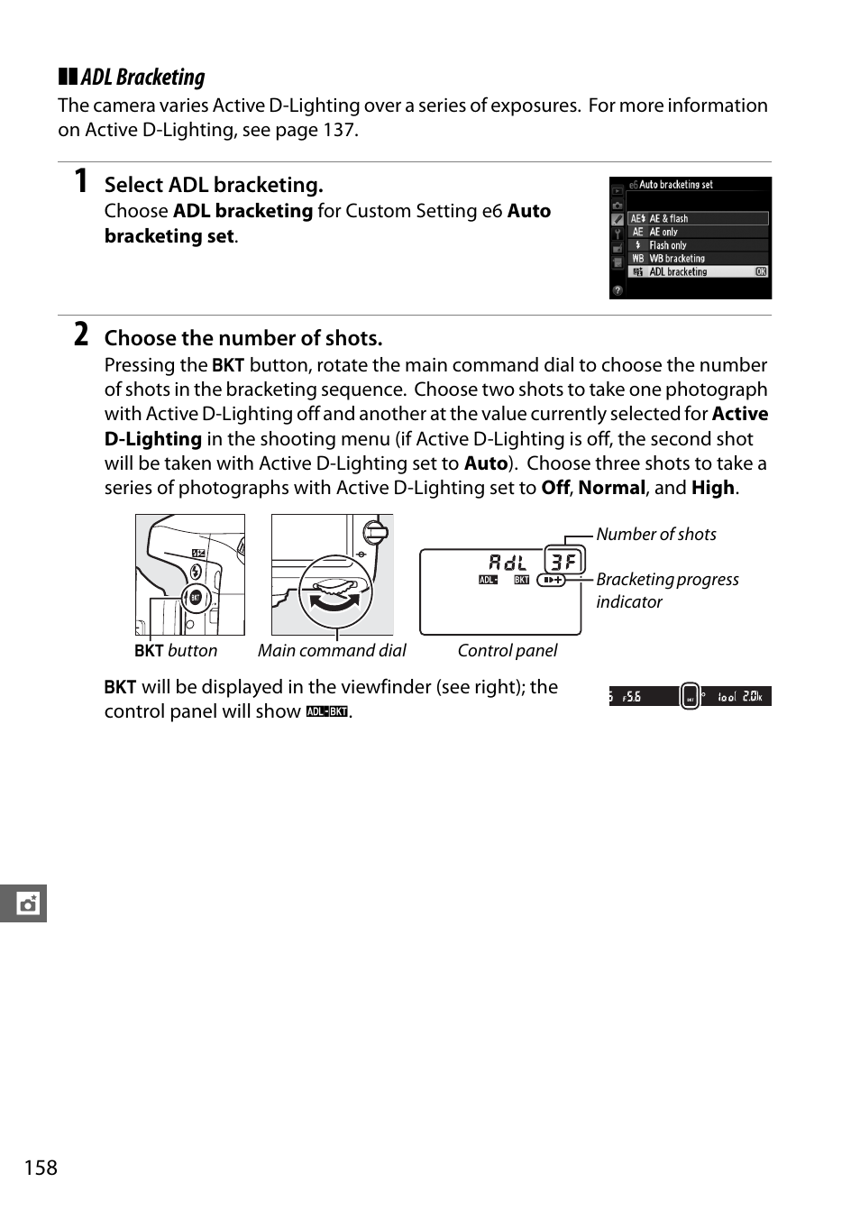 Ies of shots | Nikon D610 User Manual | Page 184 / 368