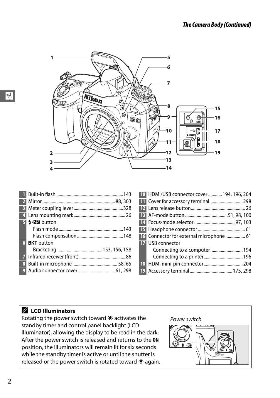 Nikon D610 User Manual | Page 28 / 368