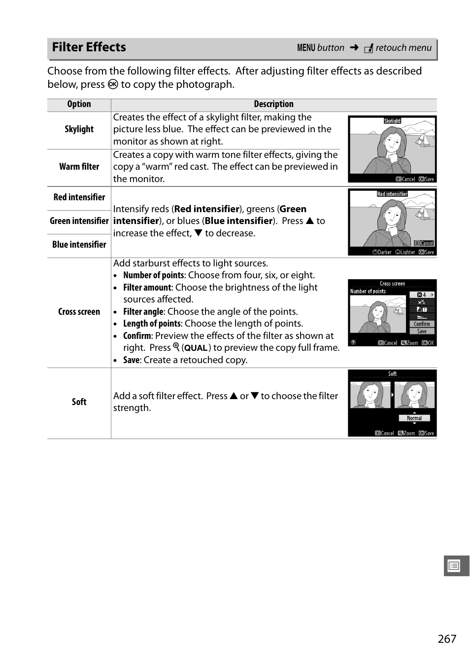 Filter effects | Nikon D610 User Manual | Page 293 / 368