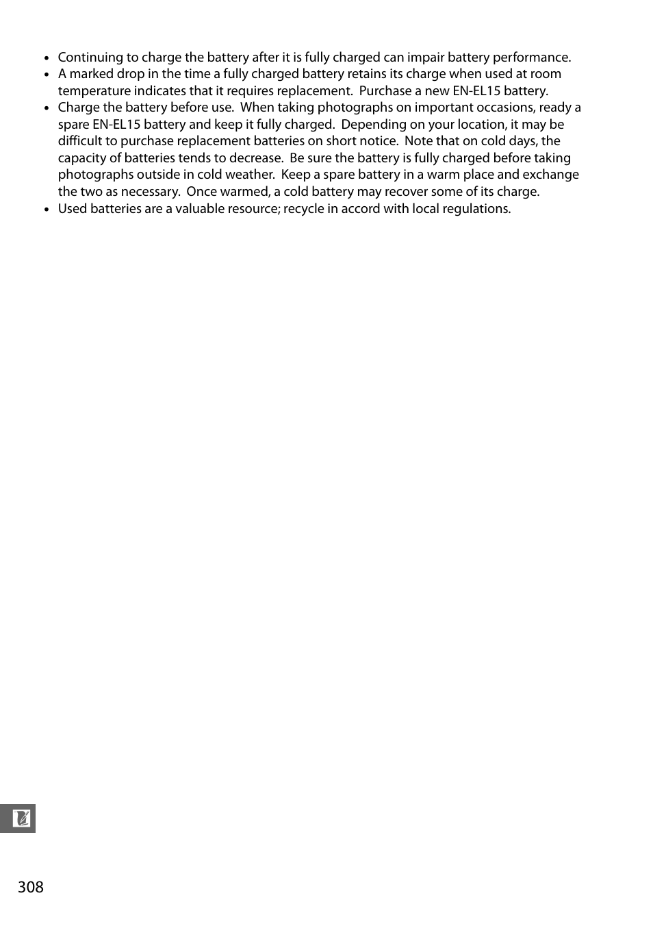 308 of | Nikon D610 User Manual | Page 334 / 368