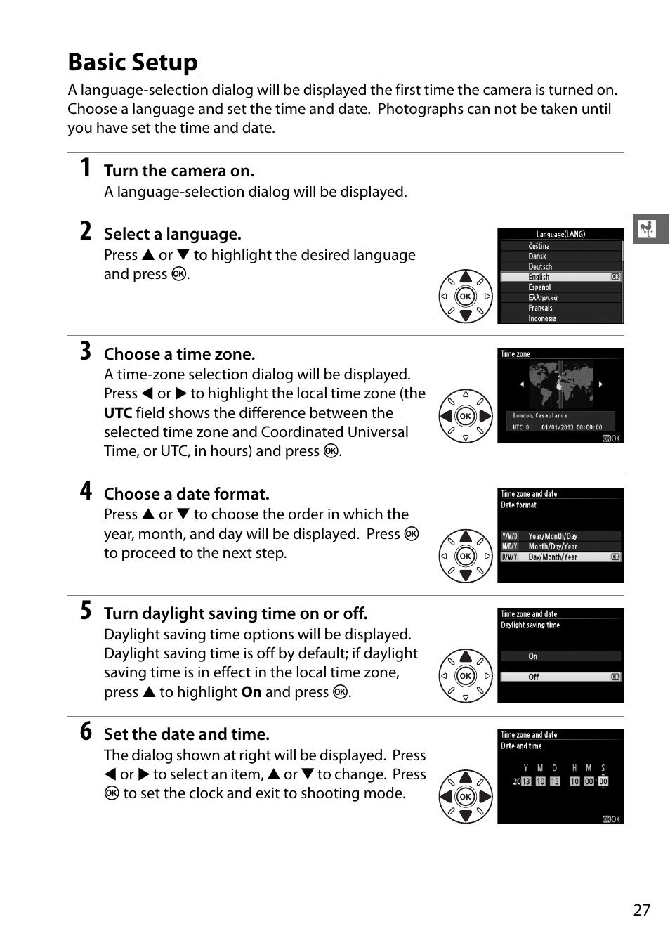 Basic setup | Nikon D610 User Manual | Page 53 / 368