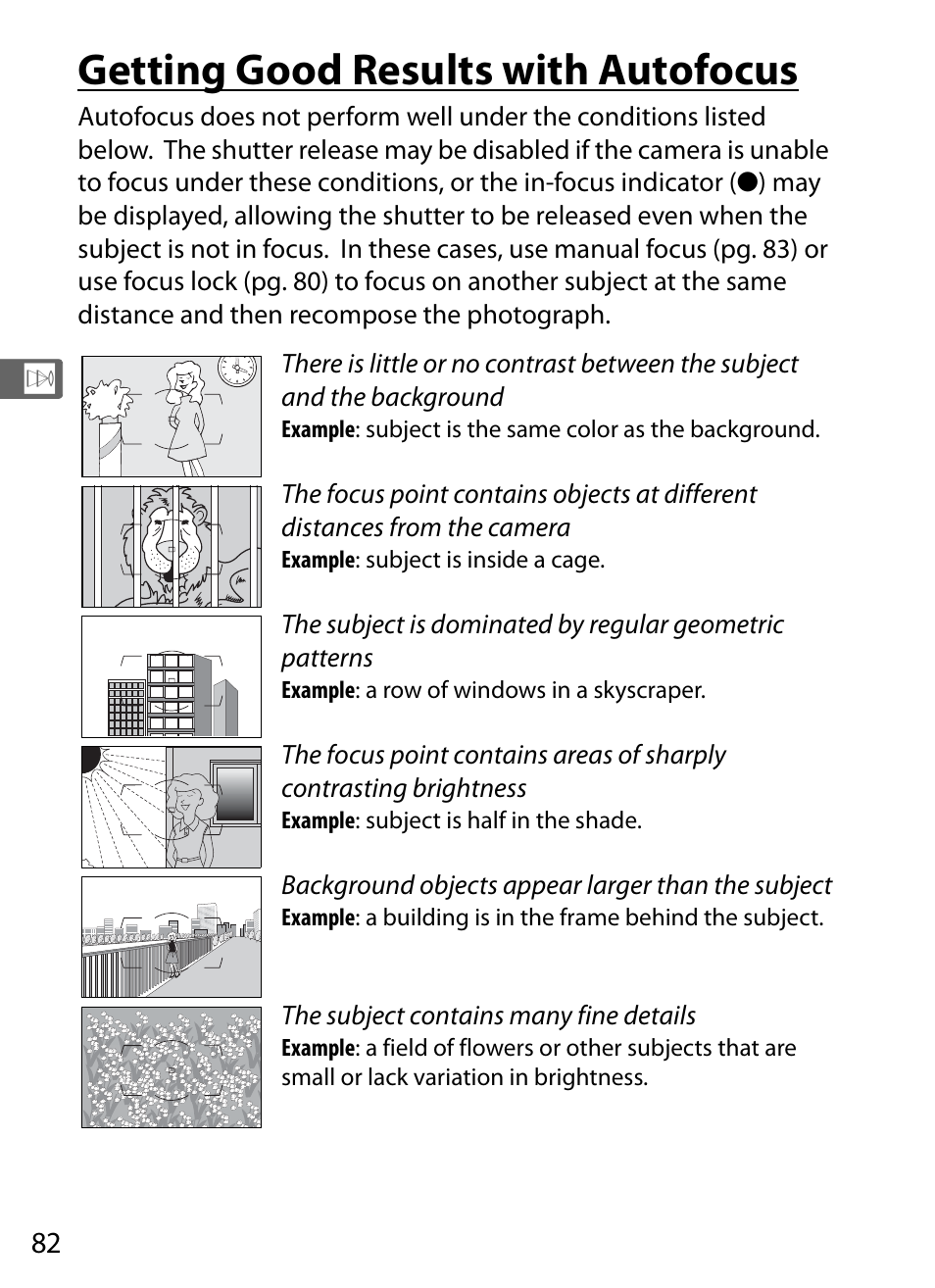 Getting good results with autofocus | Nikon D3 User Manual | Page 108 / 472