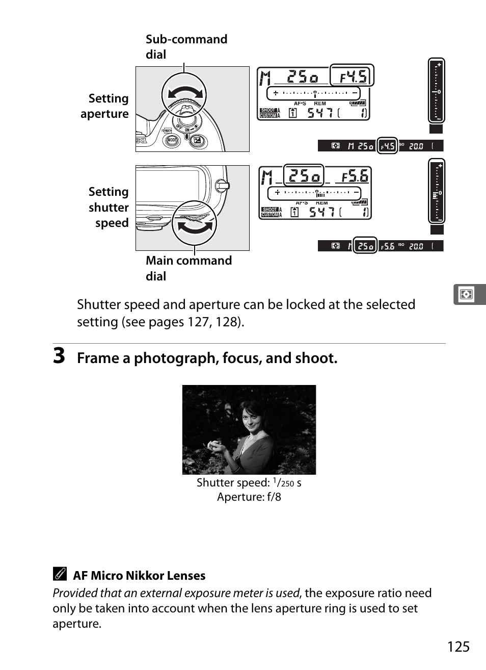 Frame a photograph, focus, and shoot | Nikon D3 User Manual | Page 151 / 472