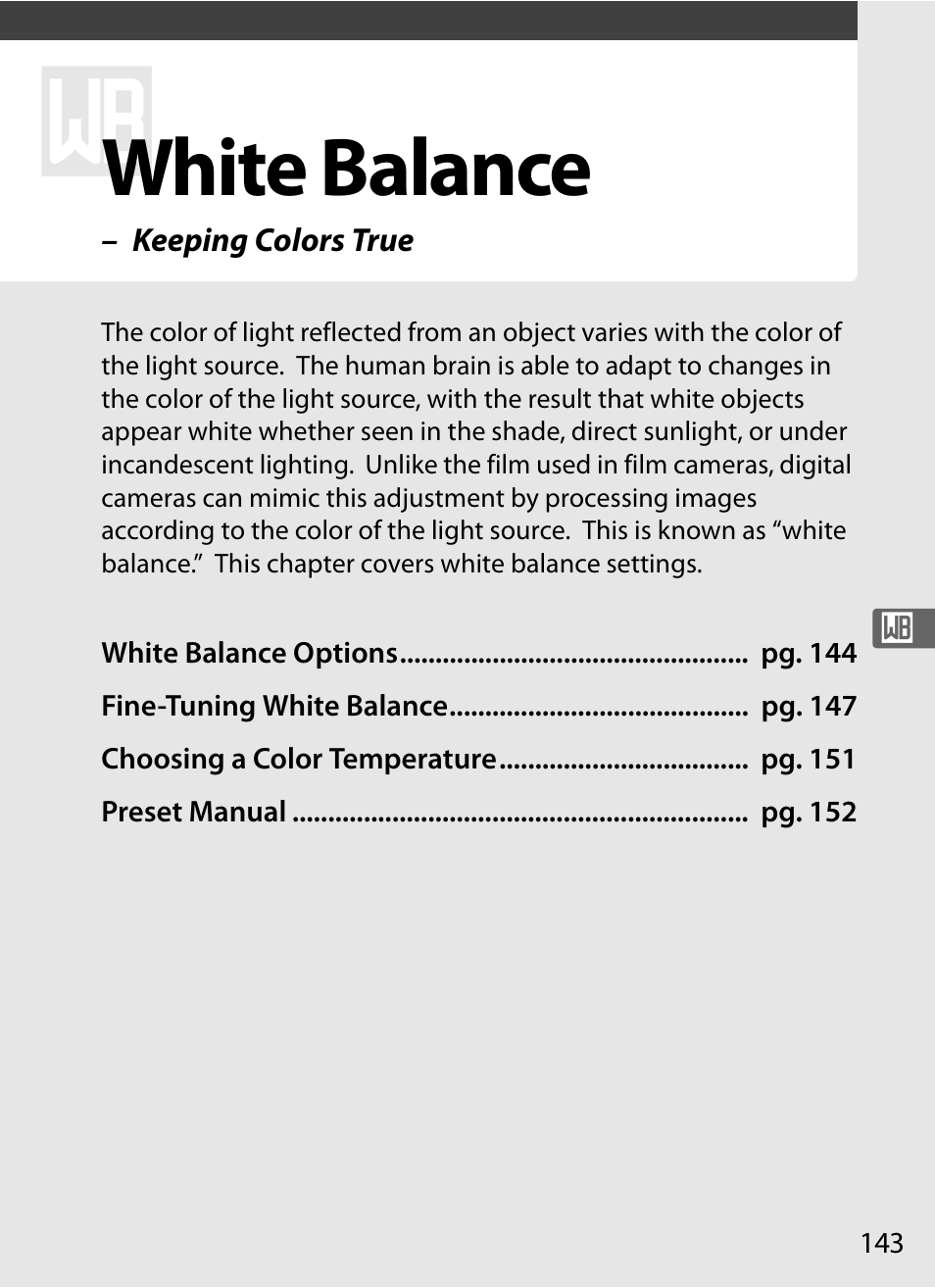 White balance | Nikon D3 User Manual | Page 169 / 472