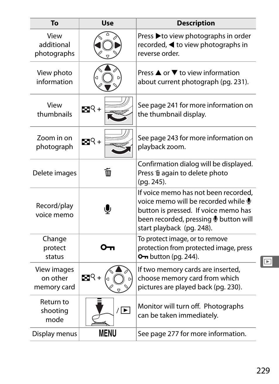 Nikon D3 User Manual | Page 255 / 472