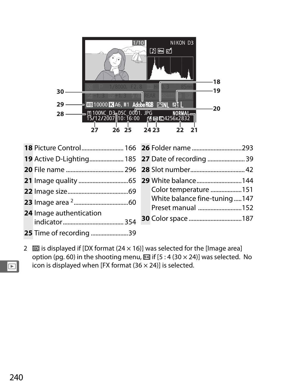 Nikon D3 User Manual | Page 266 / 472