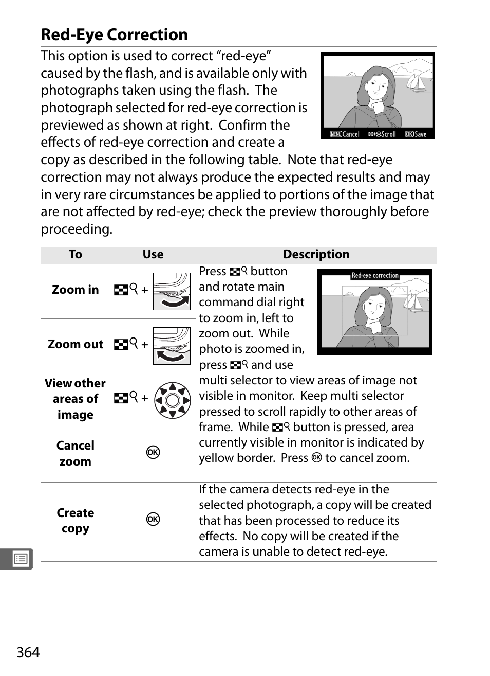 Red-eye correction | Nikon D3 User Manual | Page 390 / 472