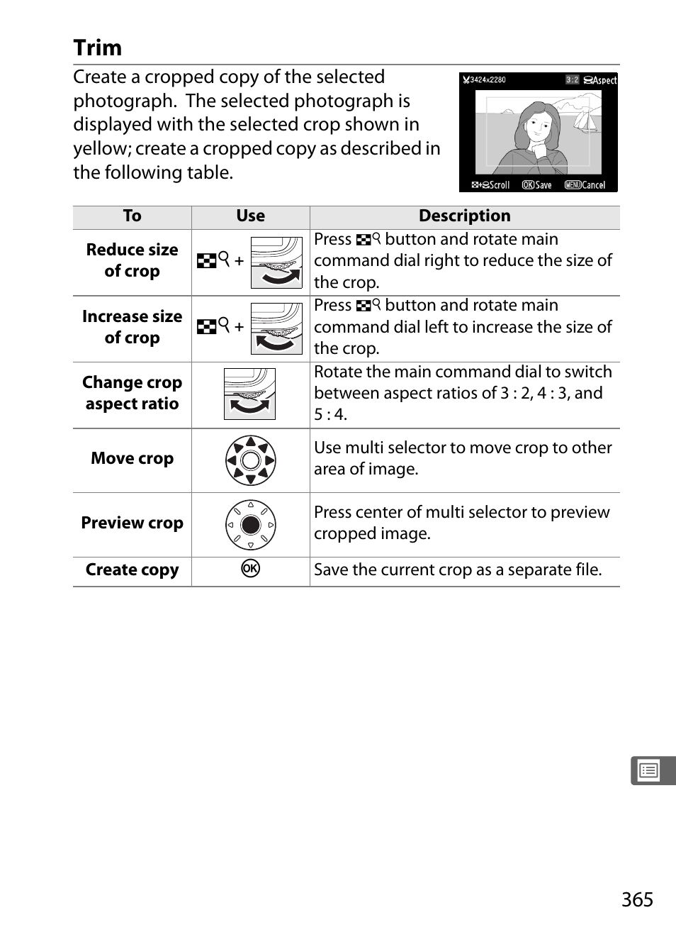 Trim | Nikon D3 User Manual | Page 391 / 472