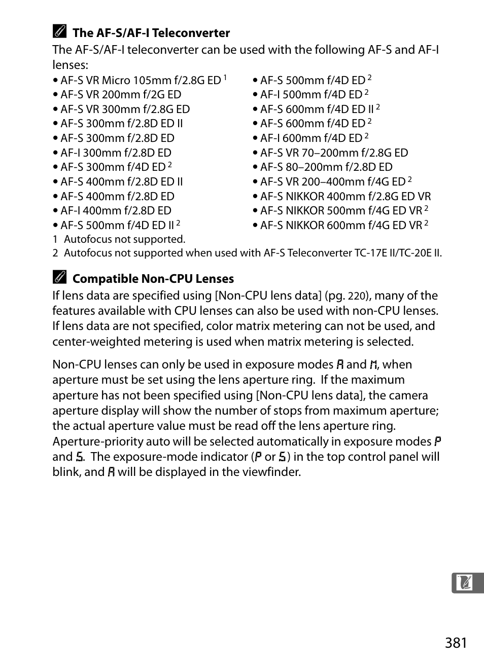 Nikon D3 User Manual | Page 407 / 472
