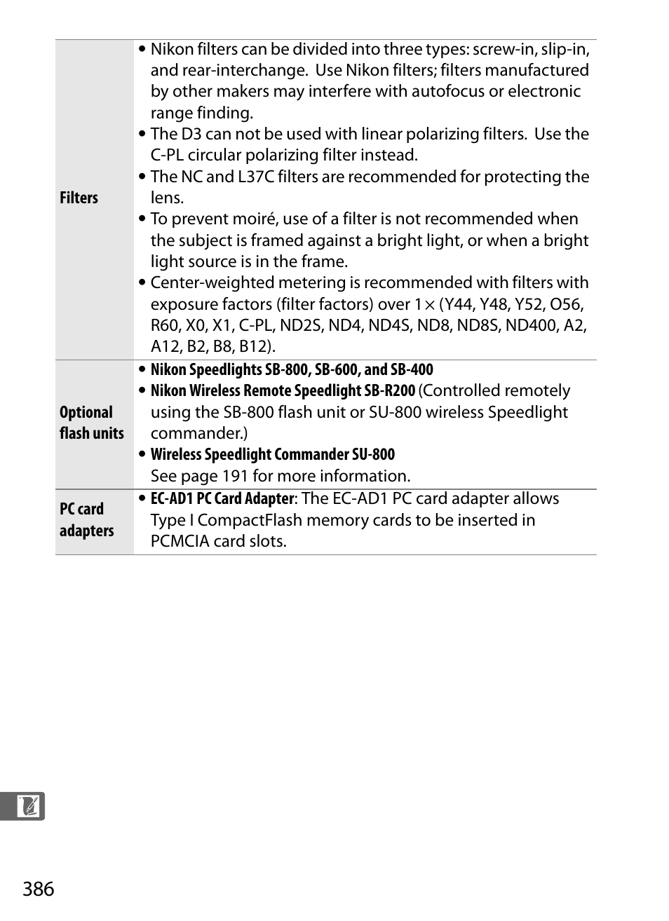 Nikon D3 User Manual | Page 412 / 472