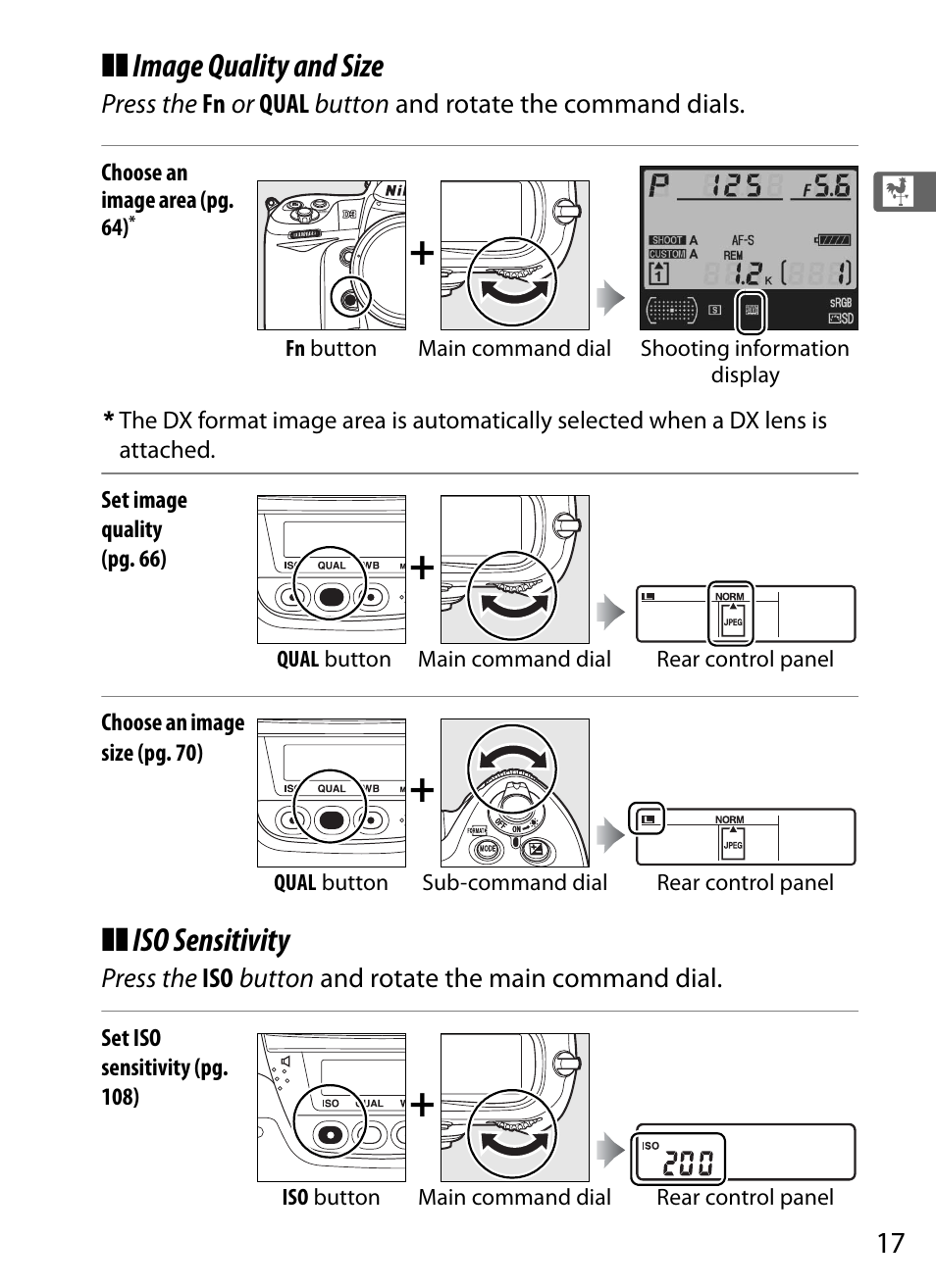 Image quality and size, Iso sensitivity | Nikon D3 User Manual | Page 43 / 472