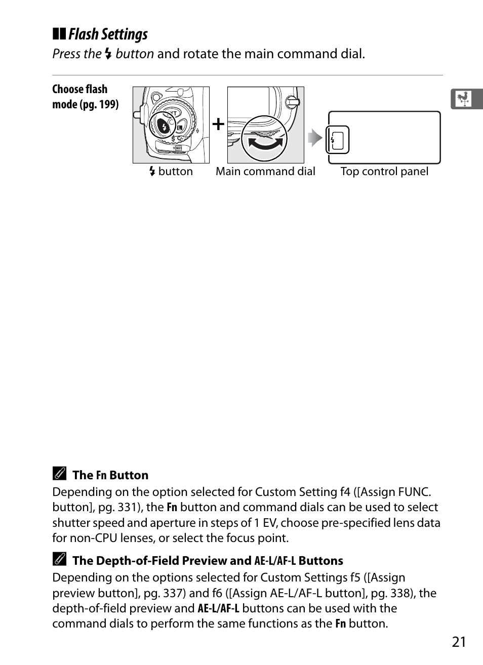 Flash settings | Nikon D3 User Manual | Page 47 / 472