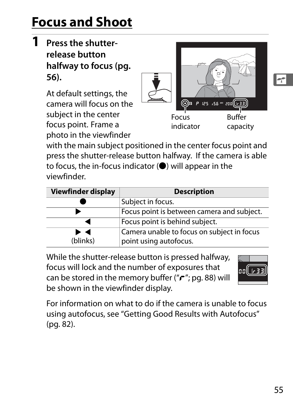Focus and shoot | Nikon D3 User Manual | Page 81 / 472