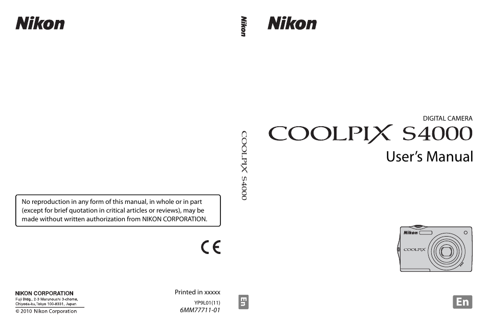 Nikon S4000 User Manual | 196 pages