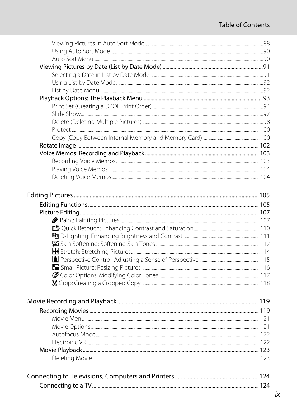 Nikon S4000 User Manual | Page 11 / 196