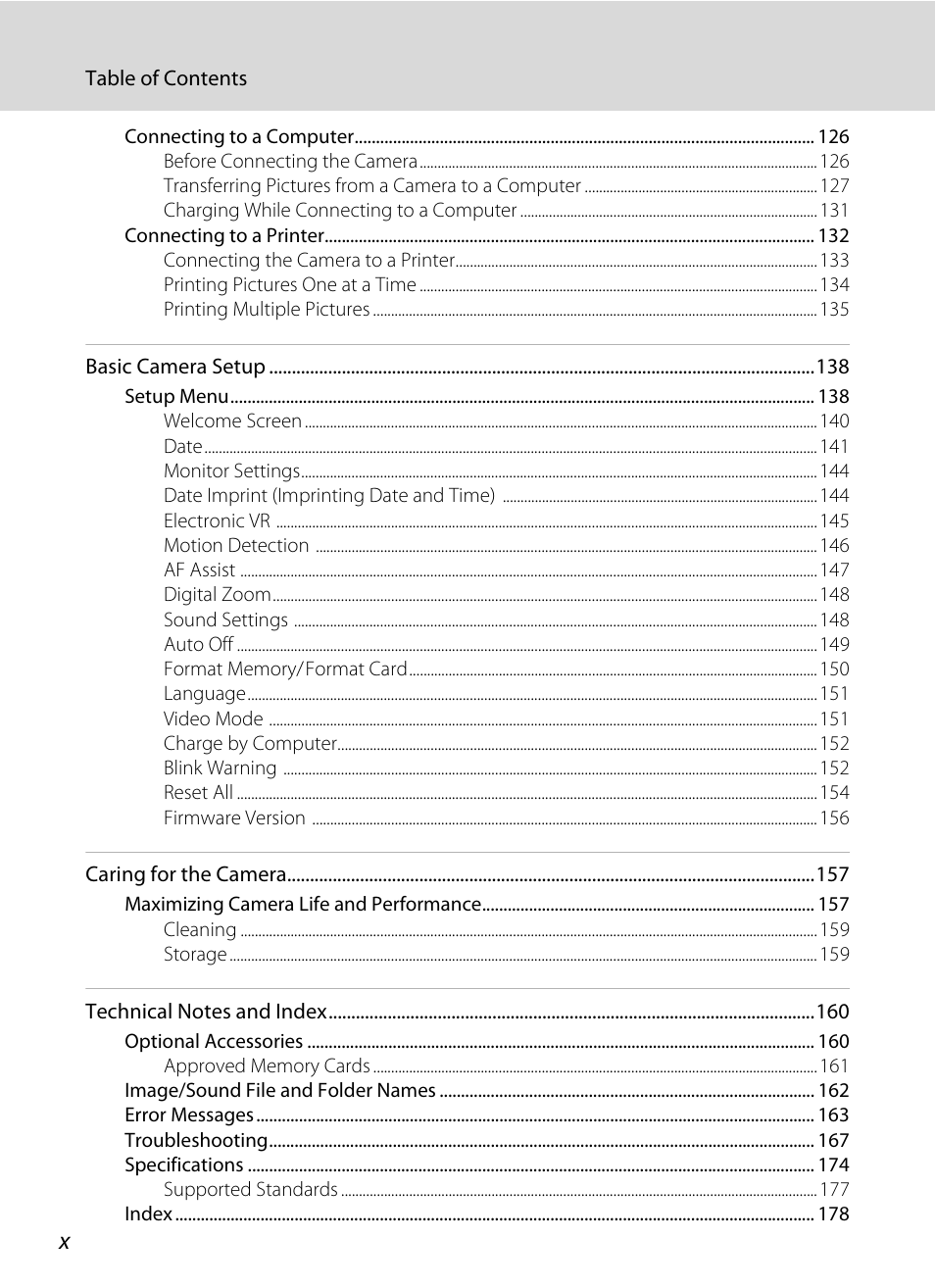 Nikon S4000 User Manual | Page 12 / 196