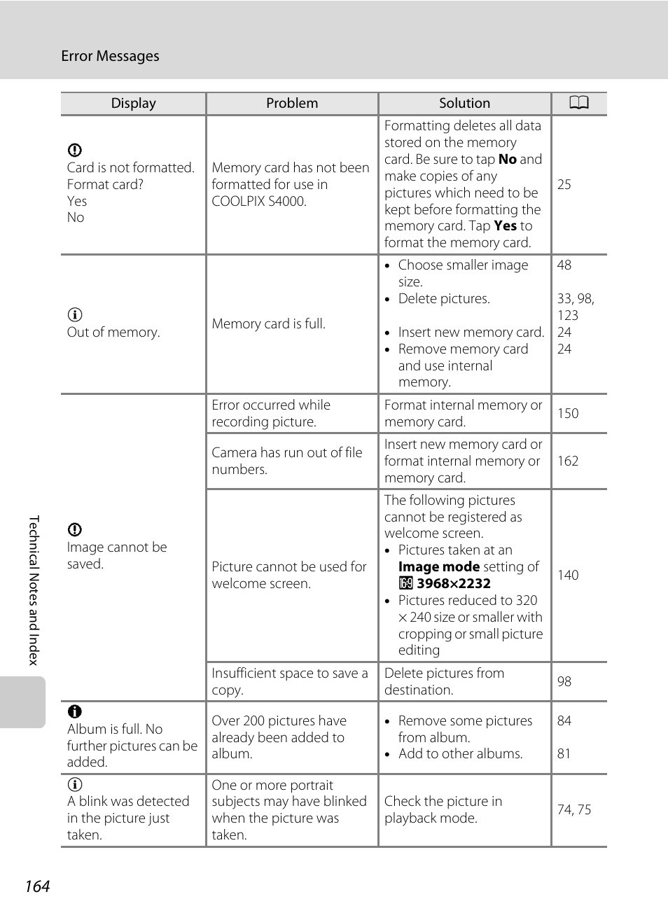 Nikon S4000 User Manual | Page 176 / 196