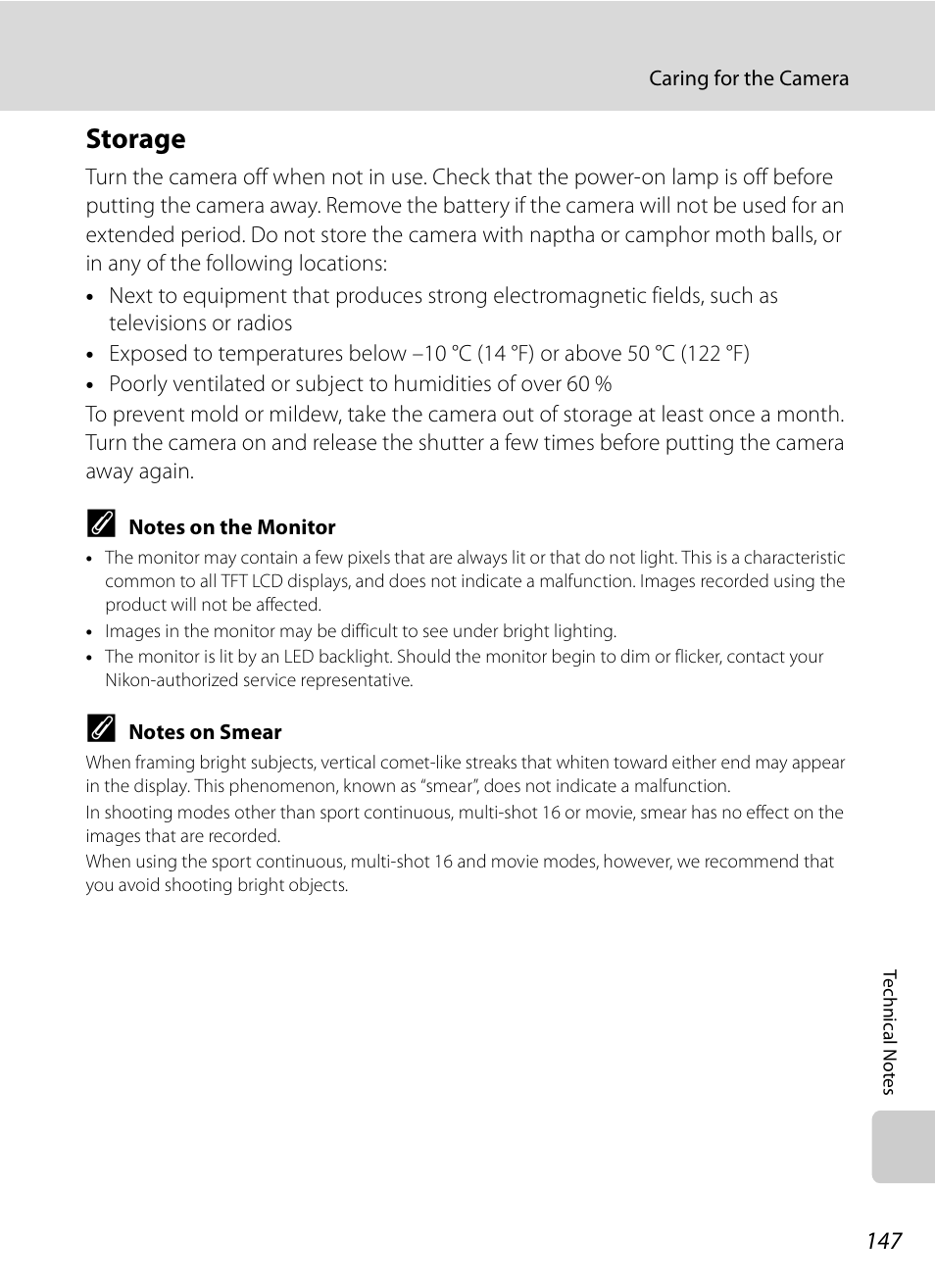 Storage | Nikon S630 User Manual | Page 159 / 176