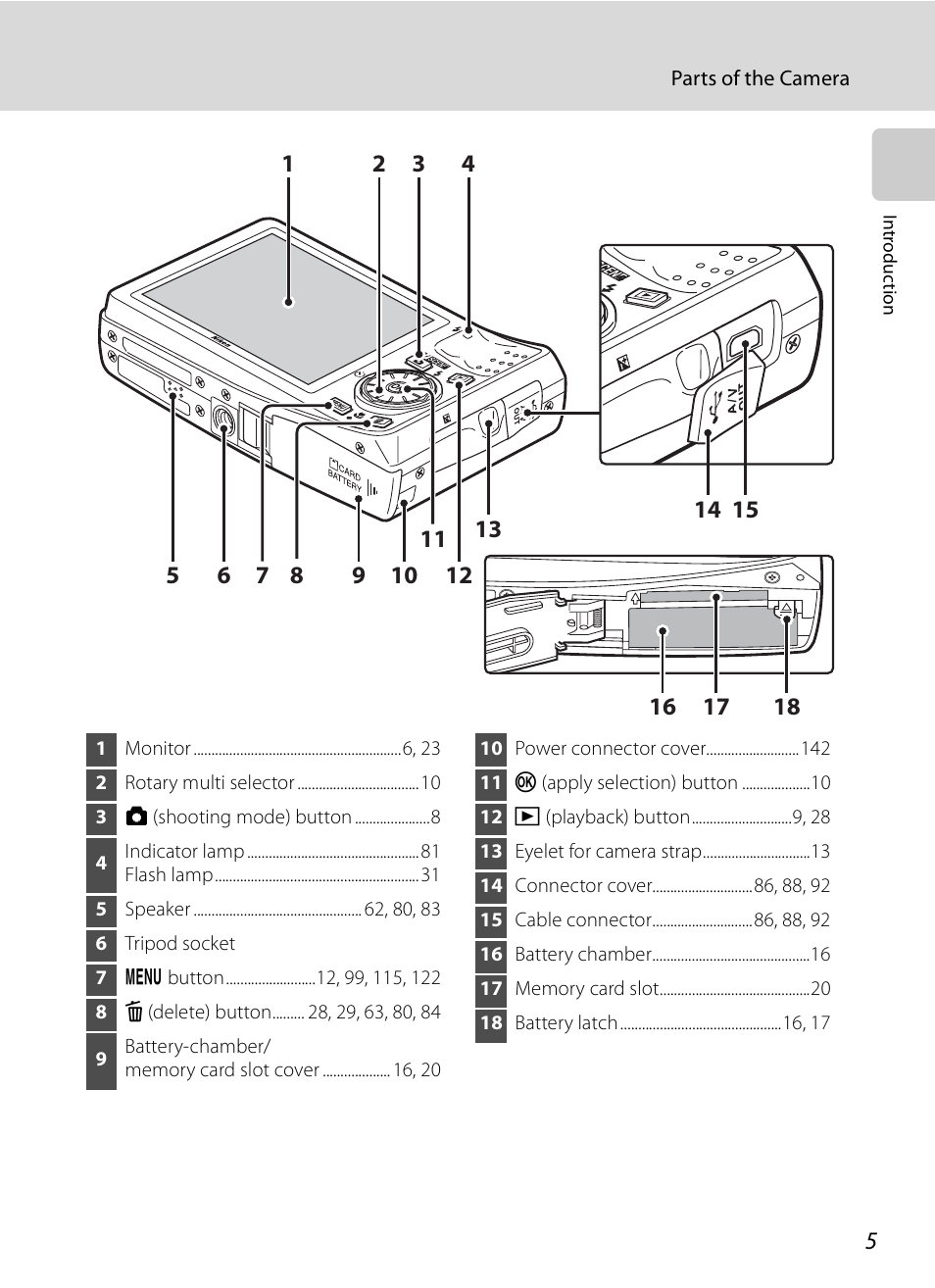 Nikon S630 User Manual | Page 17 / 176