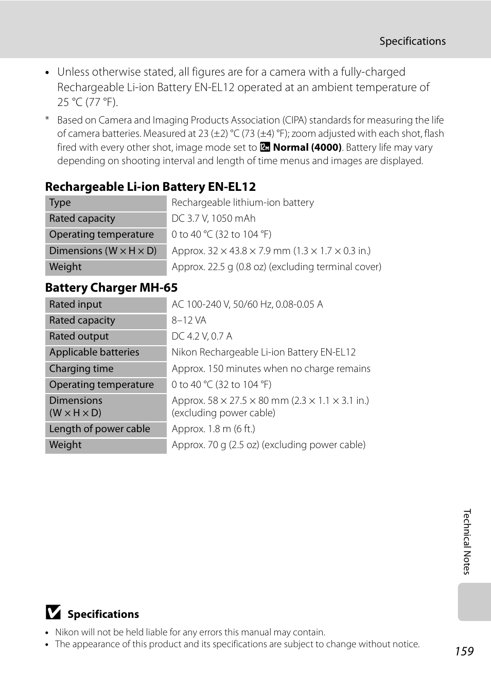 Nikon S630 User Manual | Page 171 / 176