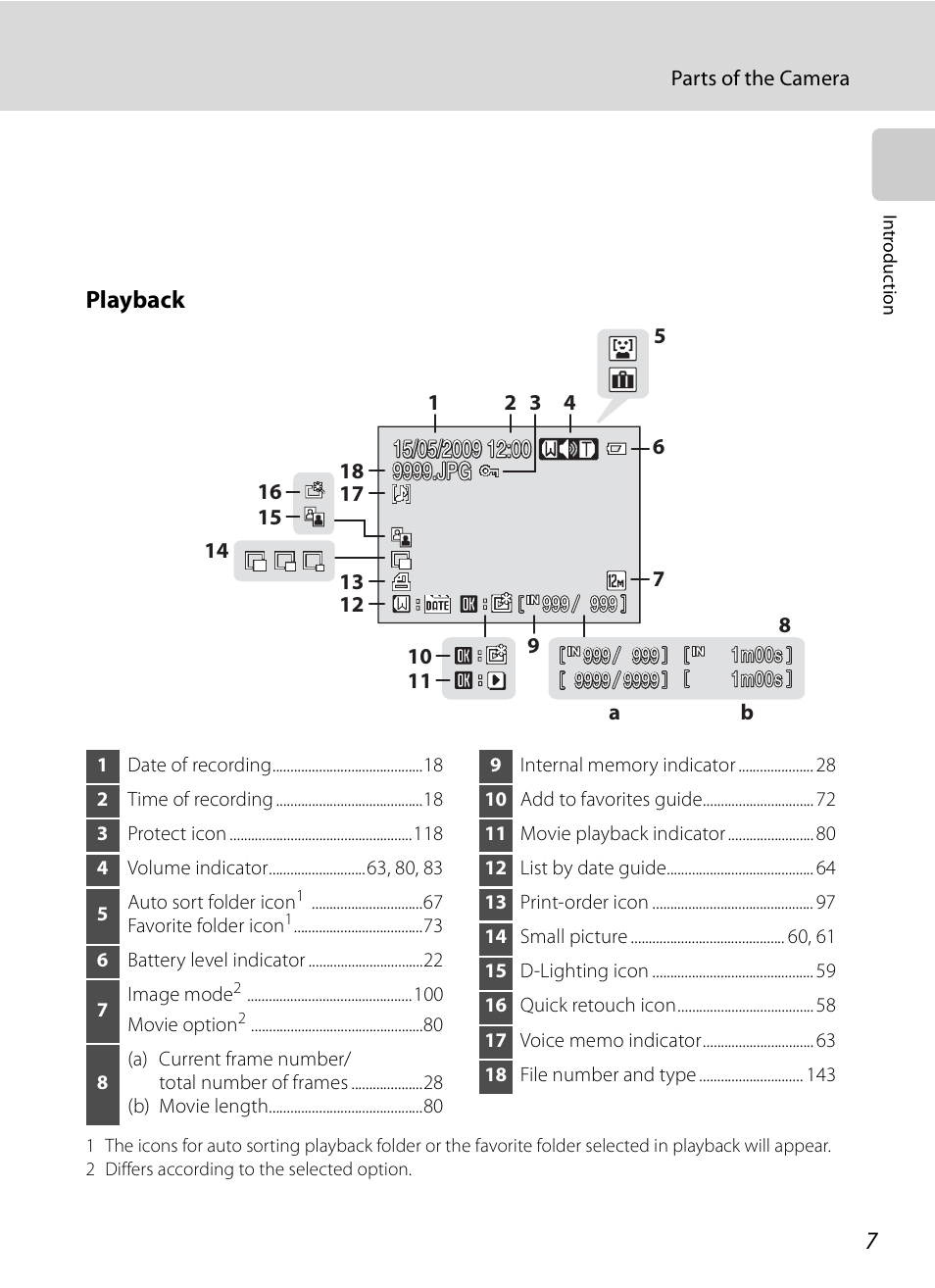 Playback | Nikon S630 User Manual | Page 19 / 176