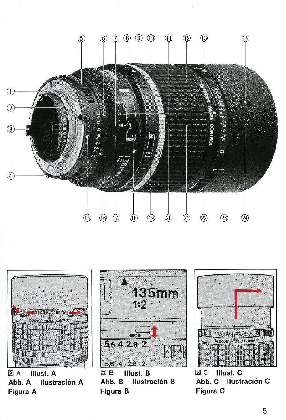 Nikon AI-S AF DC-NIKKOR 135mm f-2 User Manual | Page 5 / 41