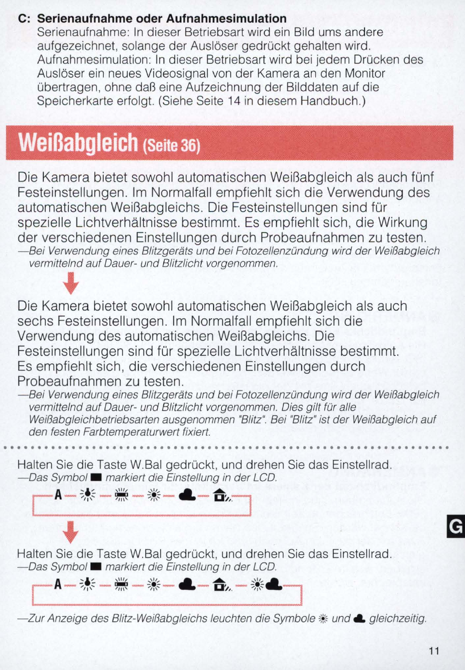 Weißabgleich (seite 36), Seite, Weißabgleich | Nikon E2N supplement User Manual | Page 11 / 24