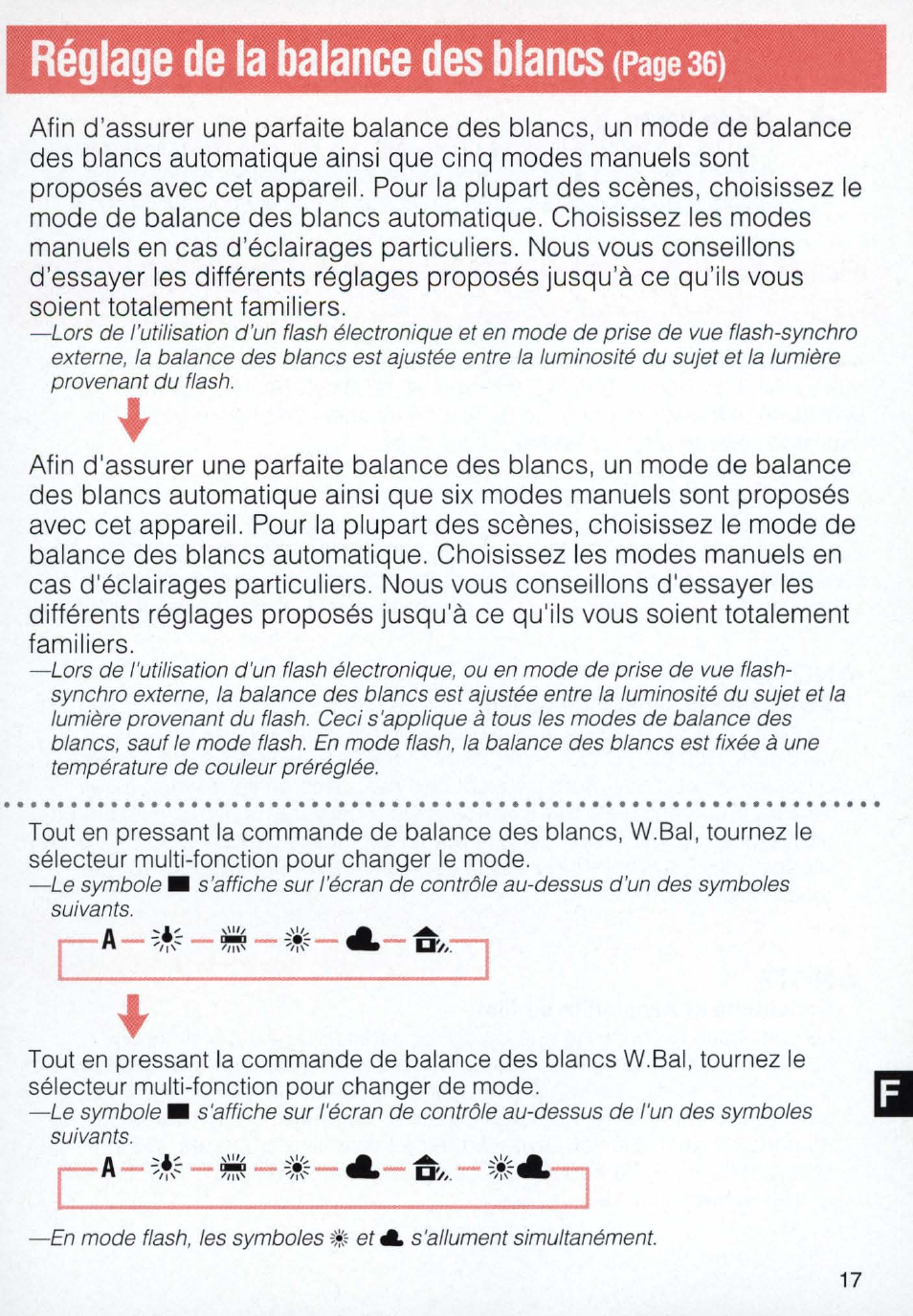 Réglage de la balance des blancs (page | Nikon E2N supplement User Manual | Page 17 / 24