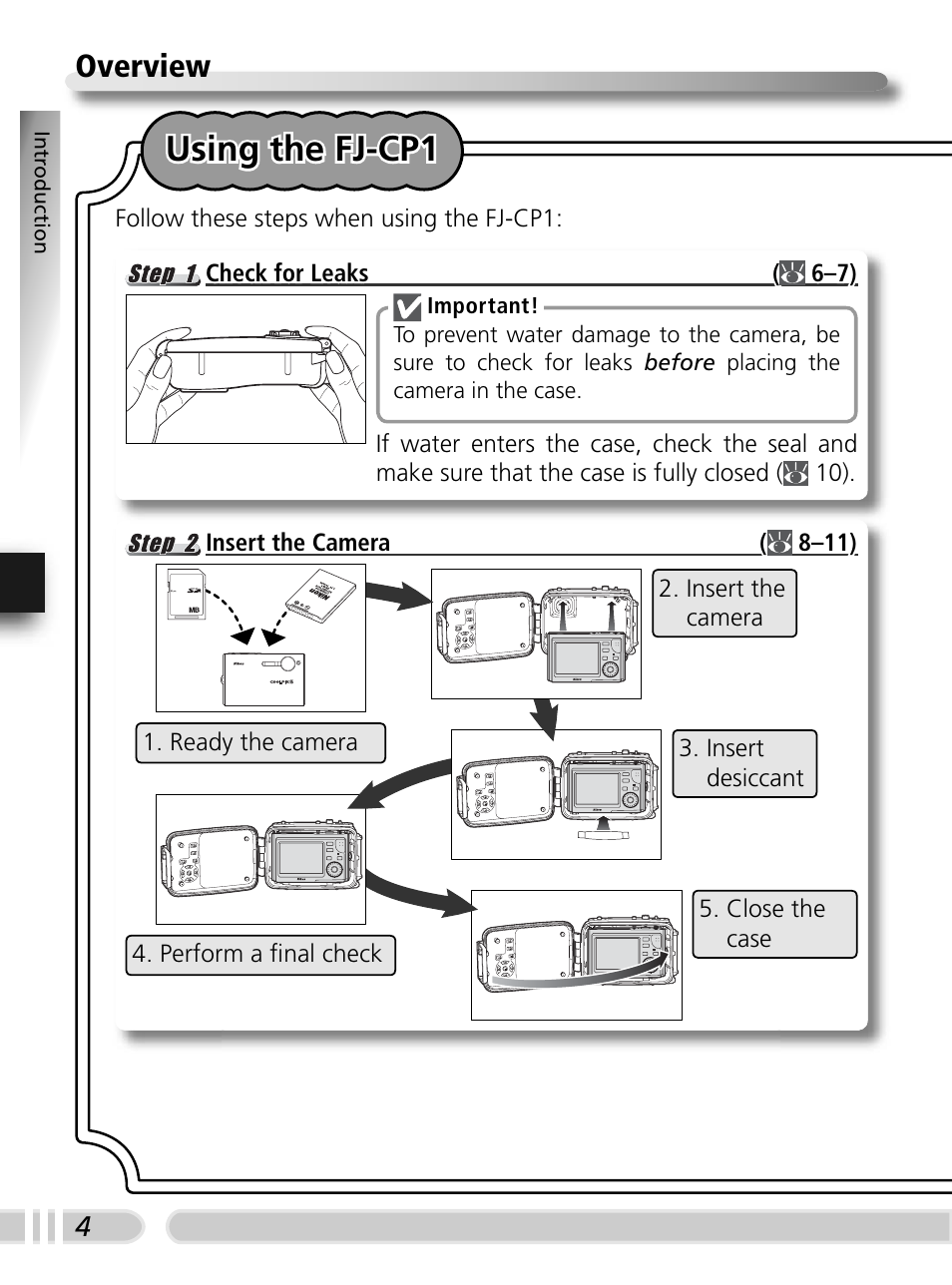 Overview, Using the fj-cp1 | Nikon FJ-CP1 S5 User Manual | Page 13 / 29