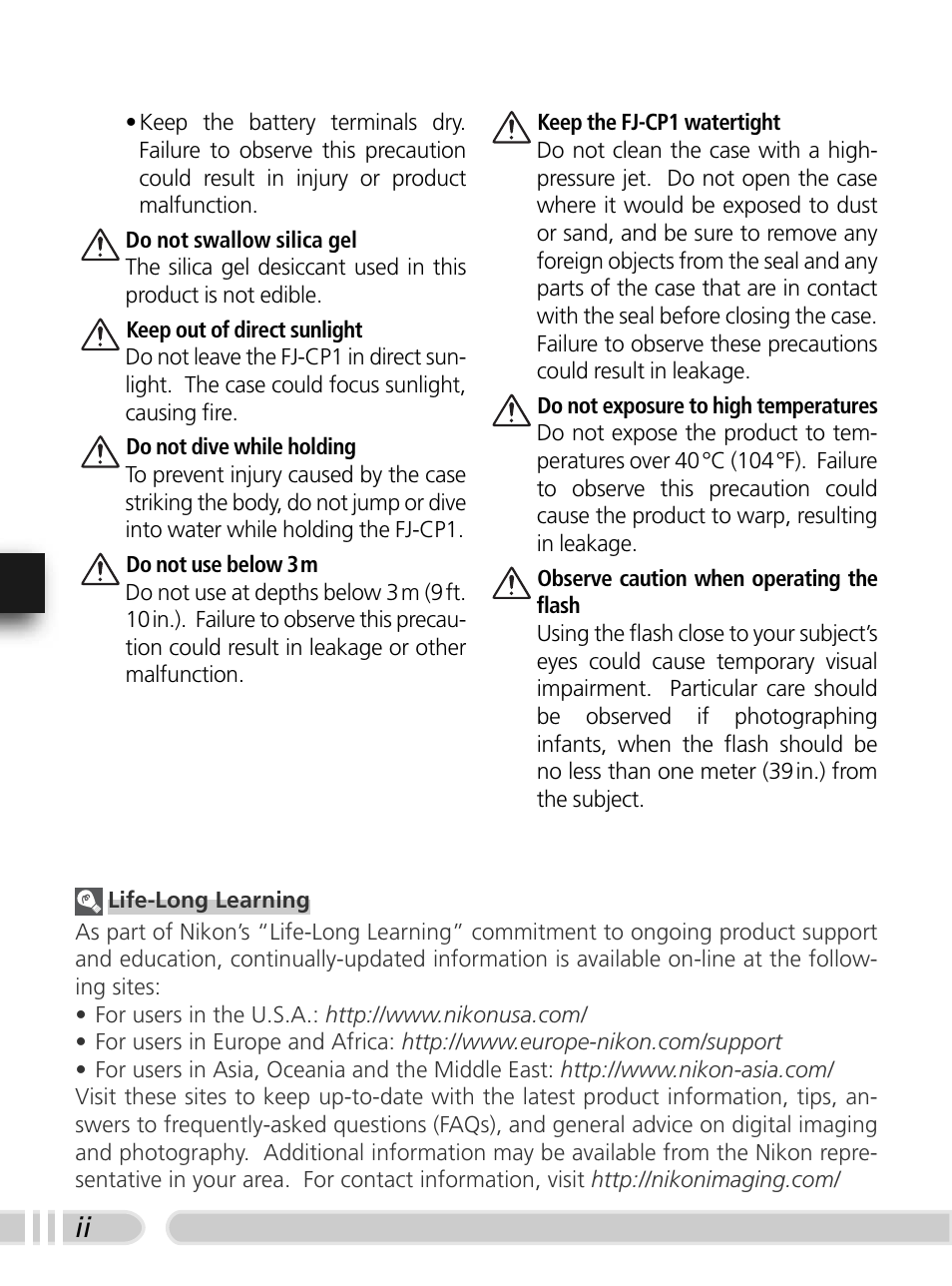 Nikon FJ-CP1 S5 User Manual | Page 5 / 29
