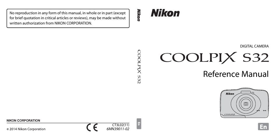 Nikon S32 User Manual | 188 pages