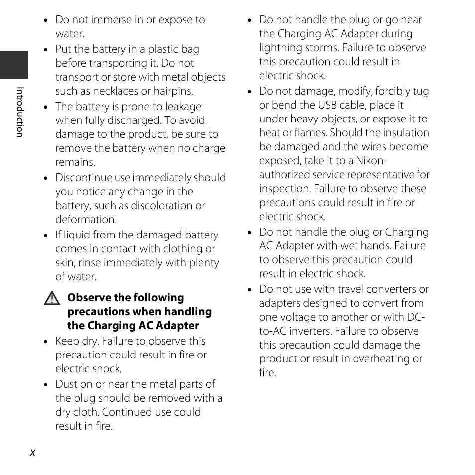Nikon S32 User Manual | Page 12 / 188