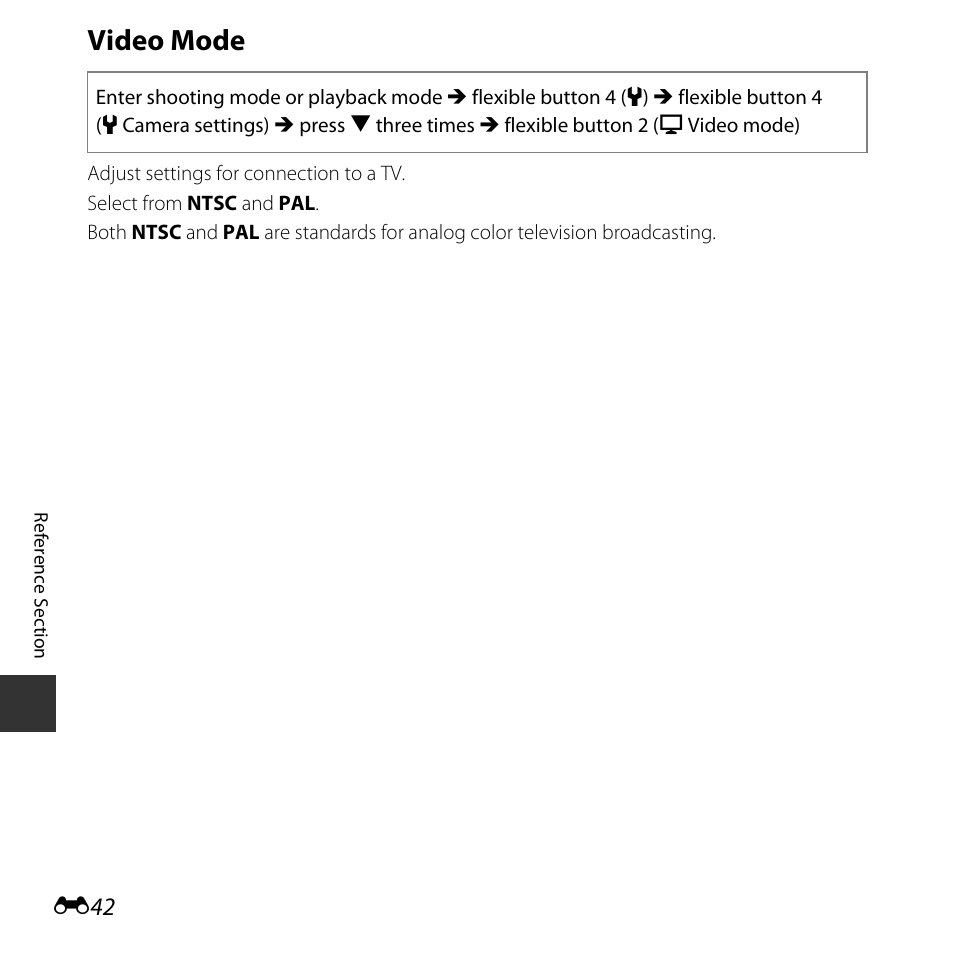 Video mode | Nikon S32 User Manual | Page 140 / 188