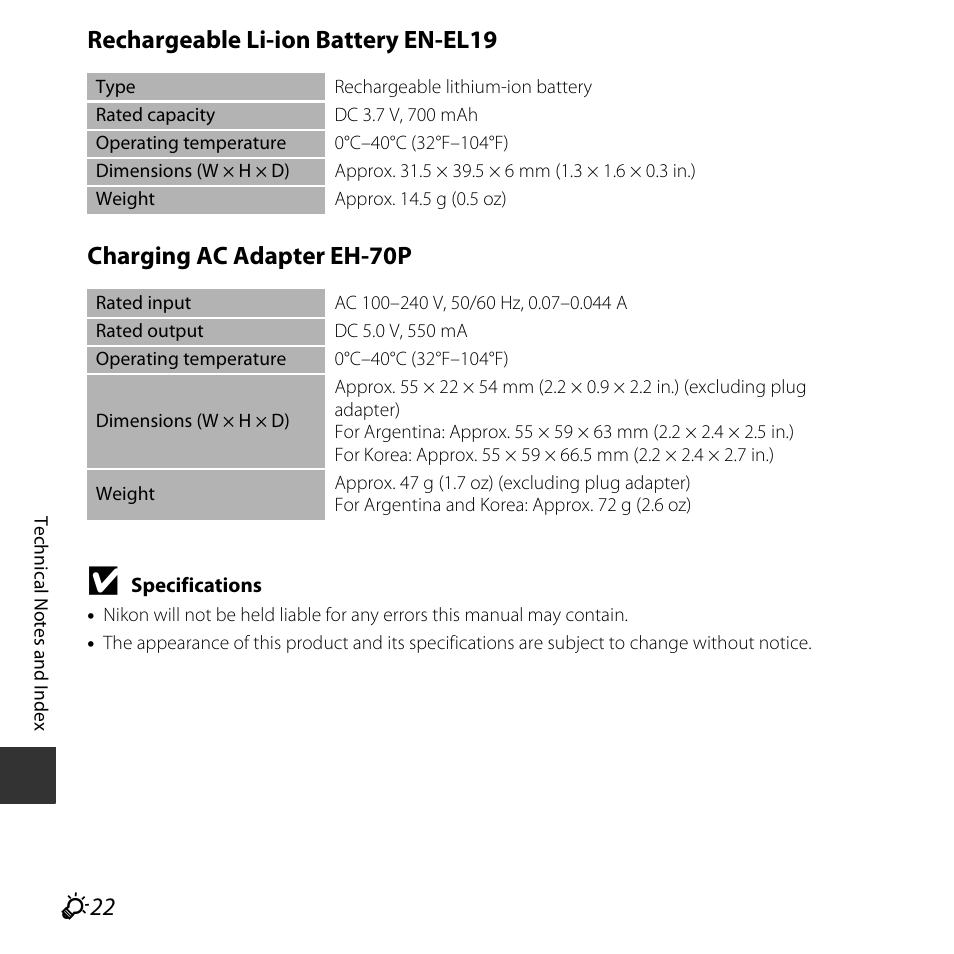 Nikon S32 User Manual | Page 180 / 188