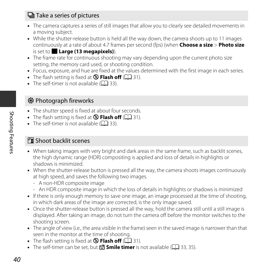 A 40) | Nikon S32 User Manual | Page 66 / 188