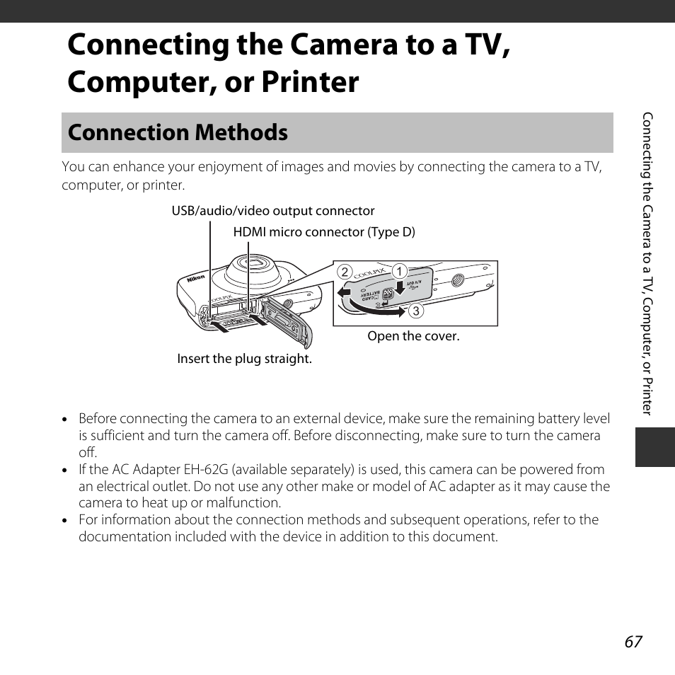 Connection methods | Nikon S32 User Manual | Page 93 / 188