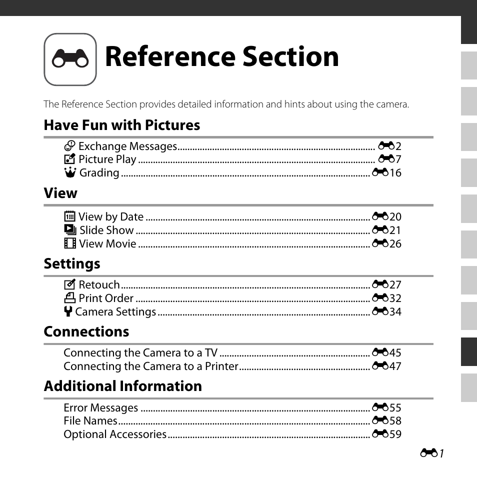 Reference section | Nikon S32 User Manual | Page 99 / 188