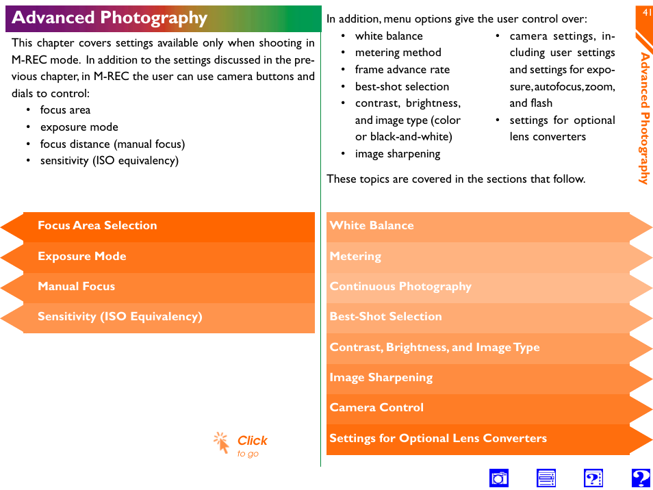 Advanced photography, Menu, O f f | User setting, Select, Pag e 2, White balance | Nikon 990 User Manual | Page 41 / 107