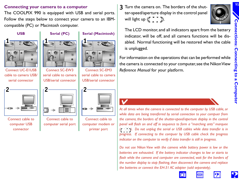 Usb/serial, Connector | Nikon 990 User Manual | Page 95 / 107