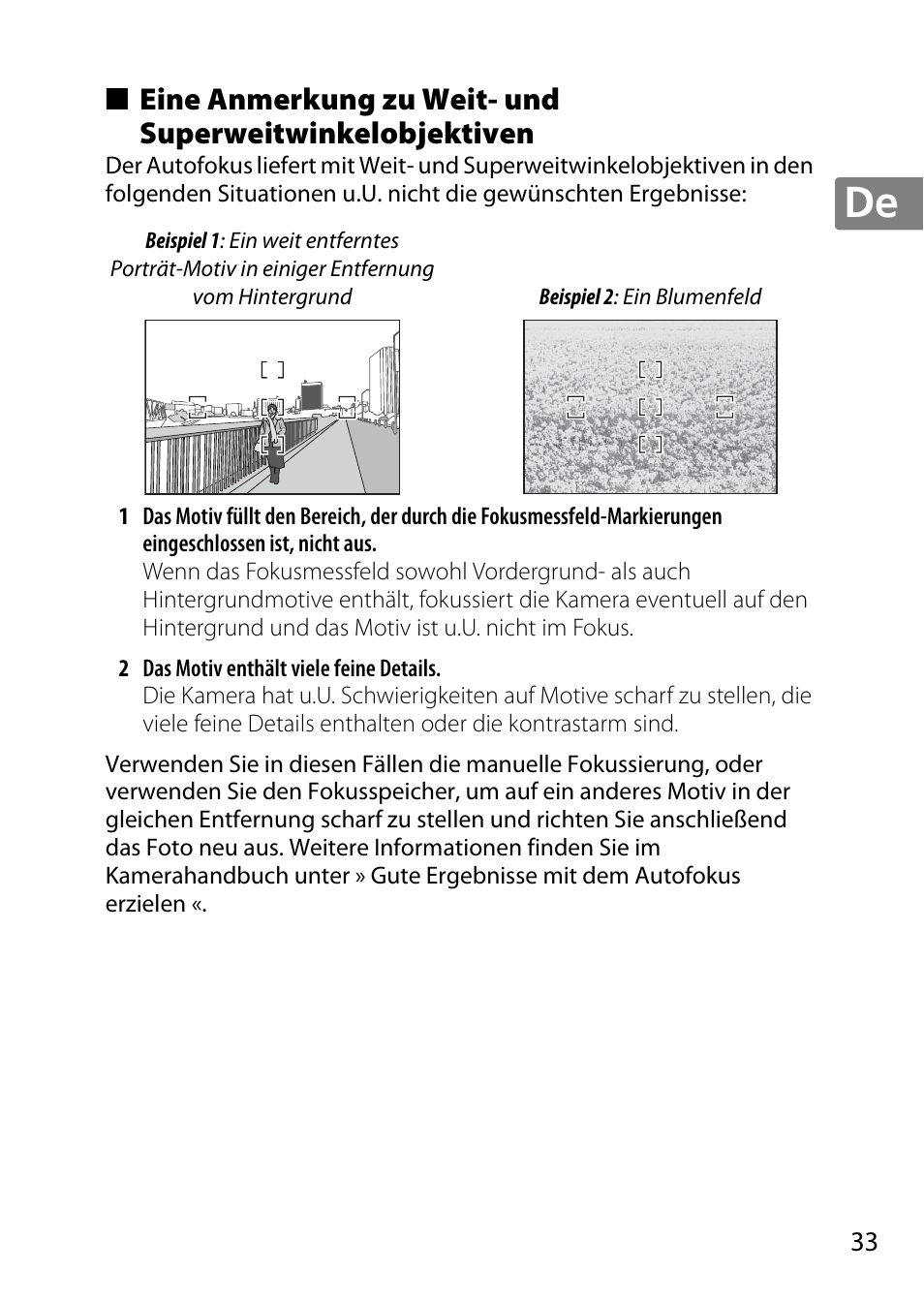 Nikon AF-S DX NIKKOR 18-300mm f-3.5-5.6G ED VR User Manual | Page 33 / 200