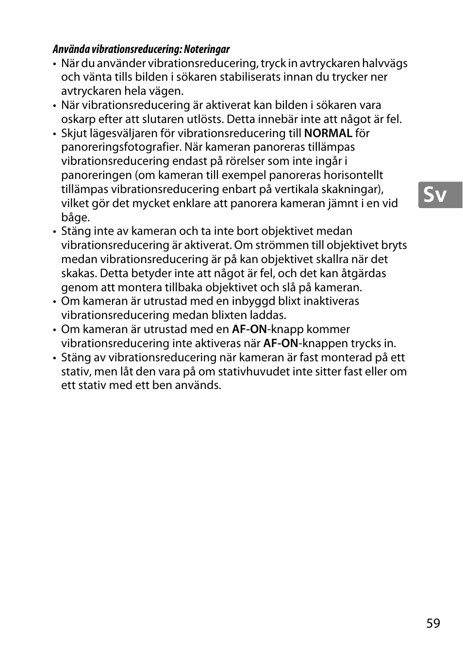 Nikon AF-S DX NIKKOR 18-300mm f-3.5-5.6G ED VR User Manual | Page 59 / 200