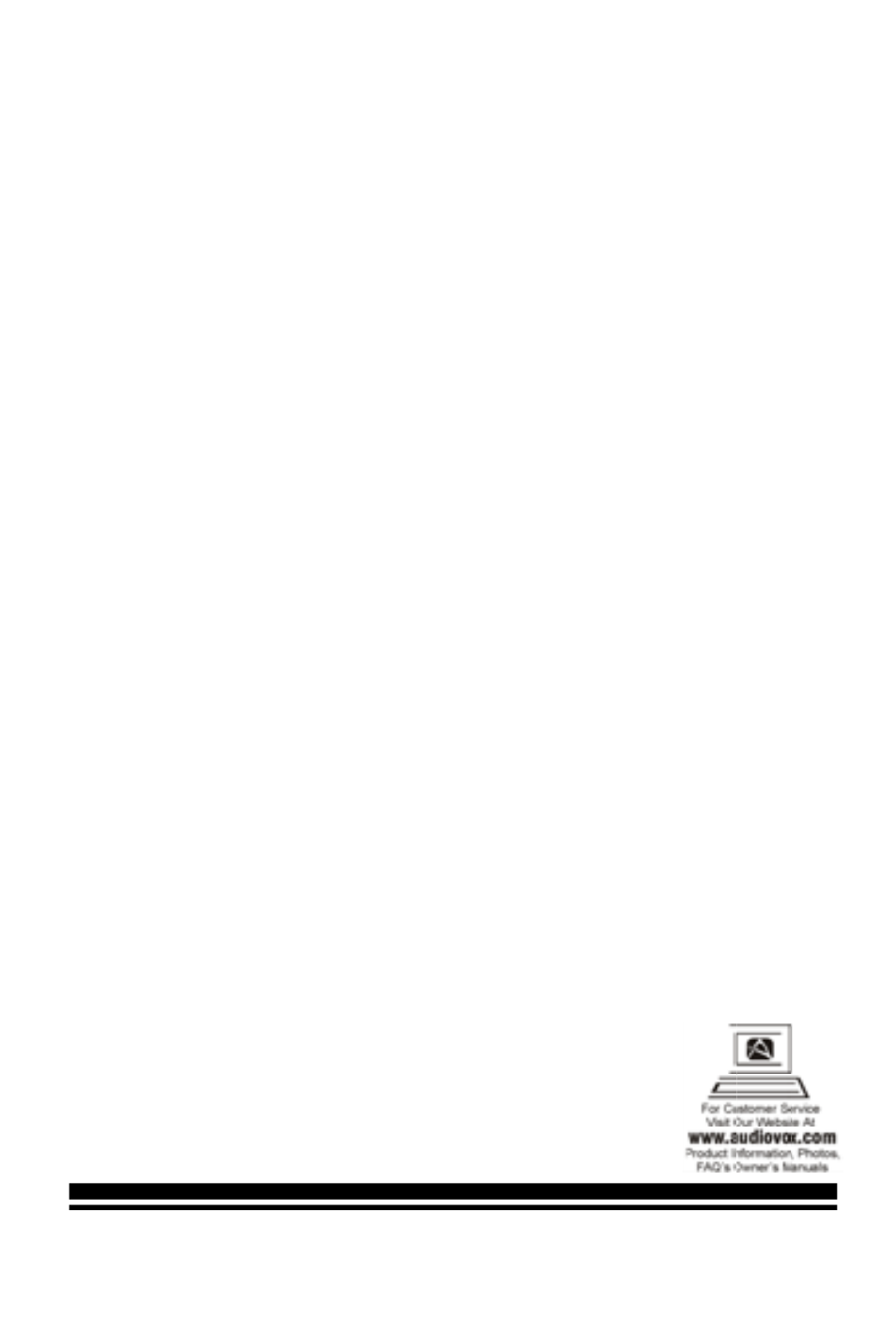 Audiovox Electronics Corp. Rear Parking Sensor System PSB100 User Manual | Page 6 / 6