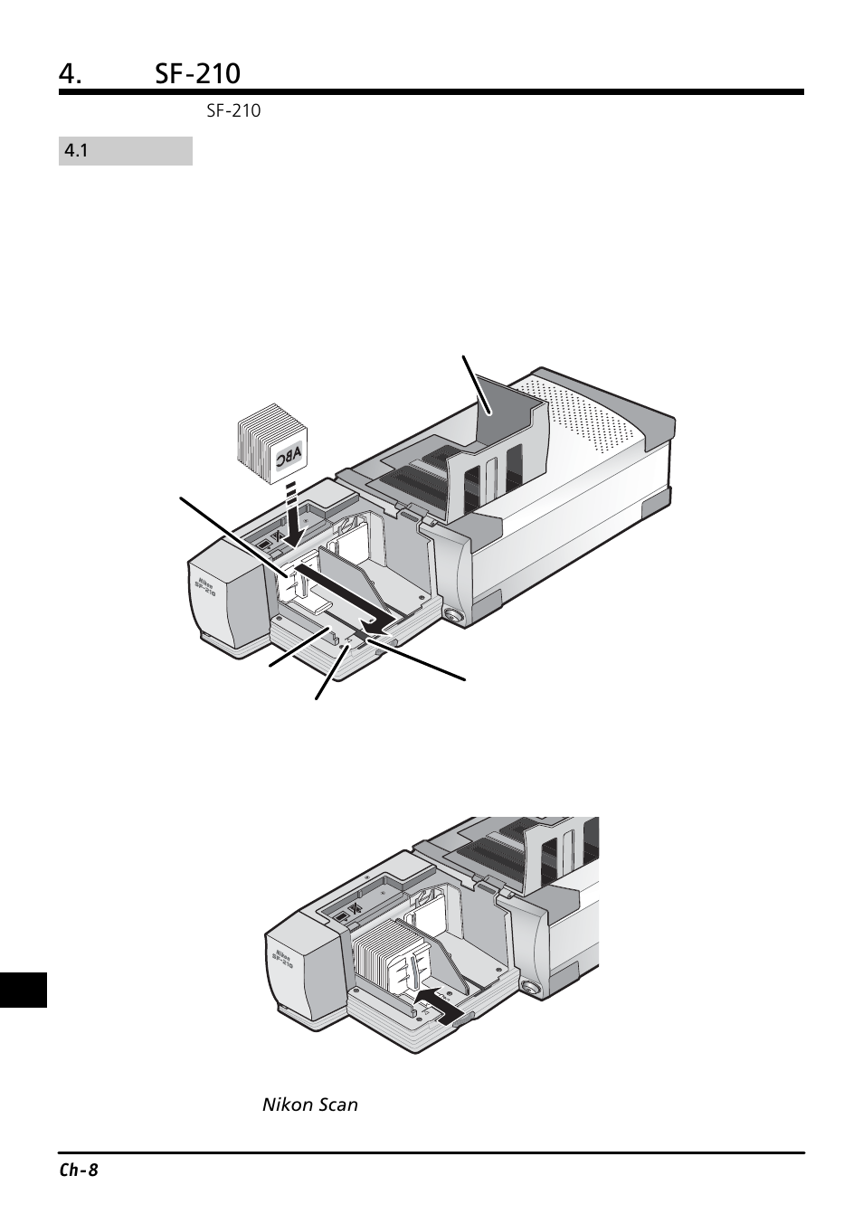 使用 sf-210 | Nikon SF-210 Slide Feeder Adapter User Manual | Page 111 / 155